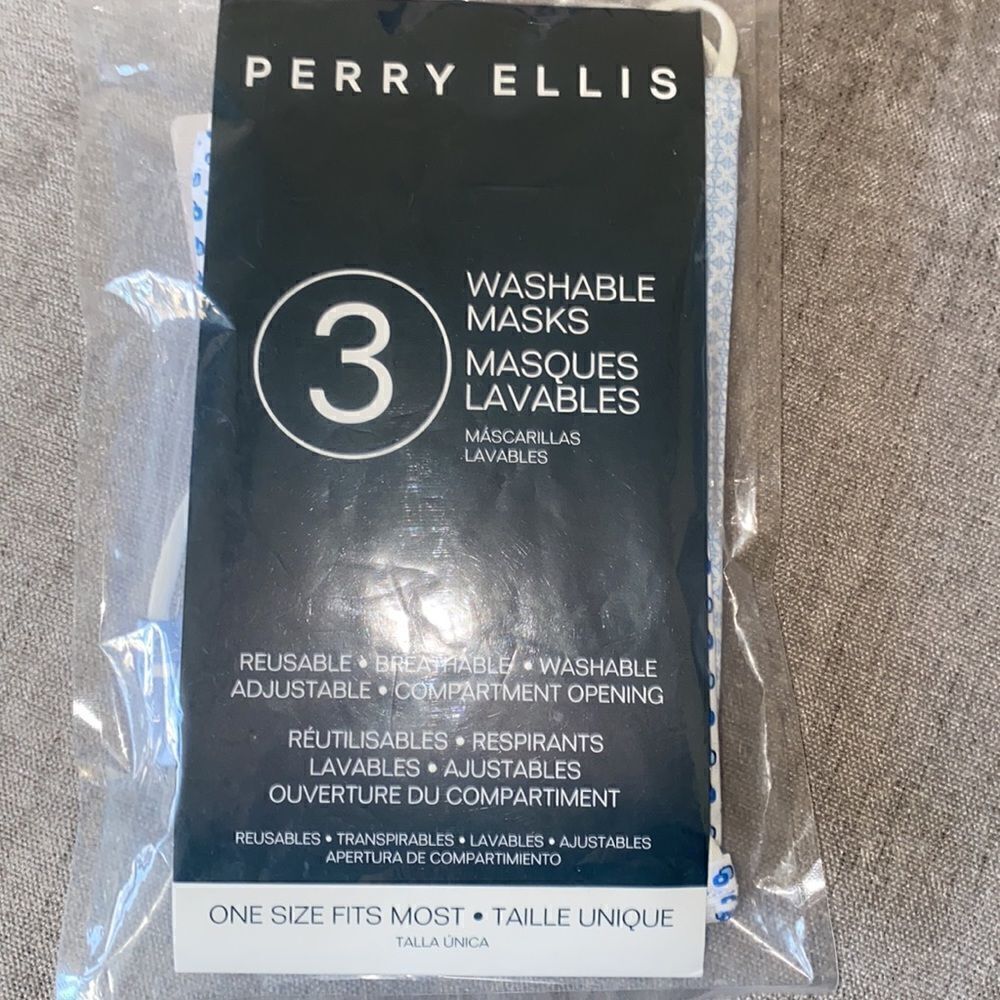Perry Ellis Set of three Face Masks! - Picture 6 of 6